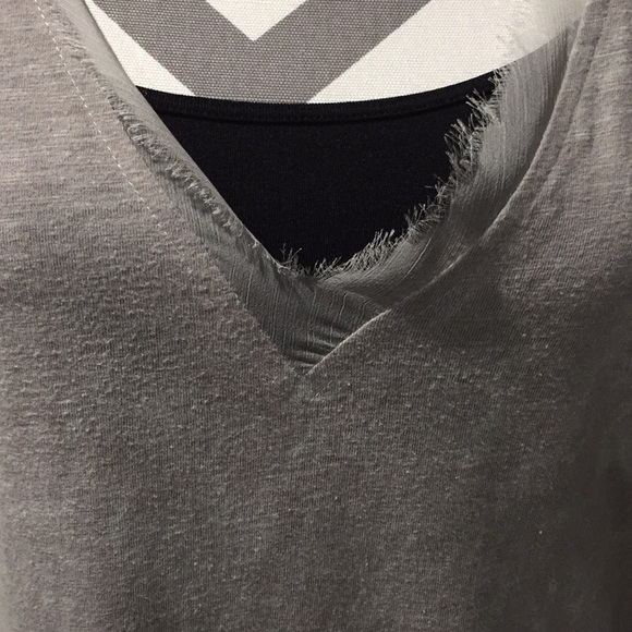 Gilded Intent grey high-low tee. Size M. - Picture 2 of 6
